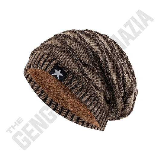 Hip Hop Slouchy Fur Lined Beanie