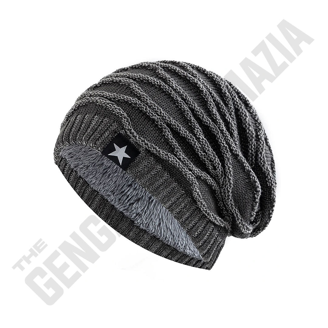 Hip Hop Slouchy Fur Lined Beanie
