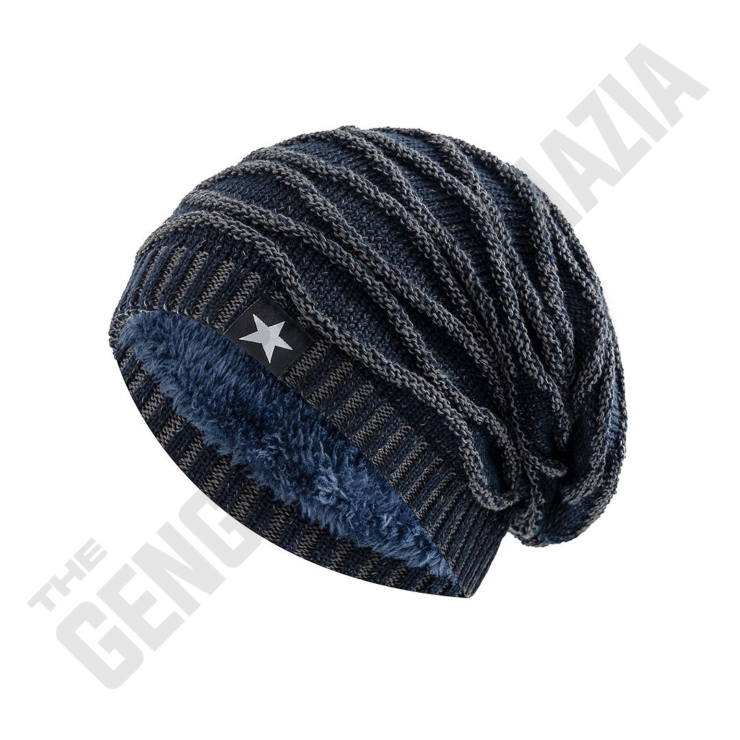 Hip Hop Slouchy Fur Lined Beanie