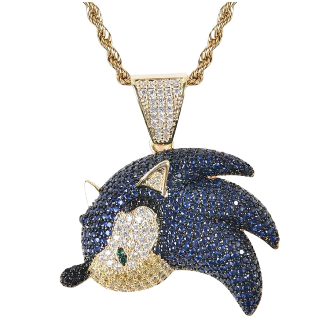 The Sonic Erizo Glittery Diamond Necklace