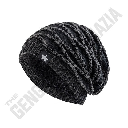 Hip Hop Slouchy Fur Lined Beanie
