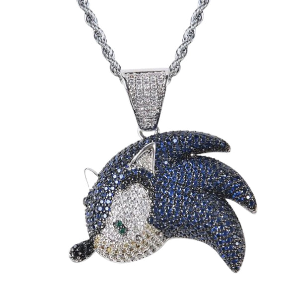 The Sonic Erizo Glittery Diamond Necklace