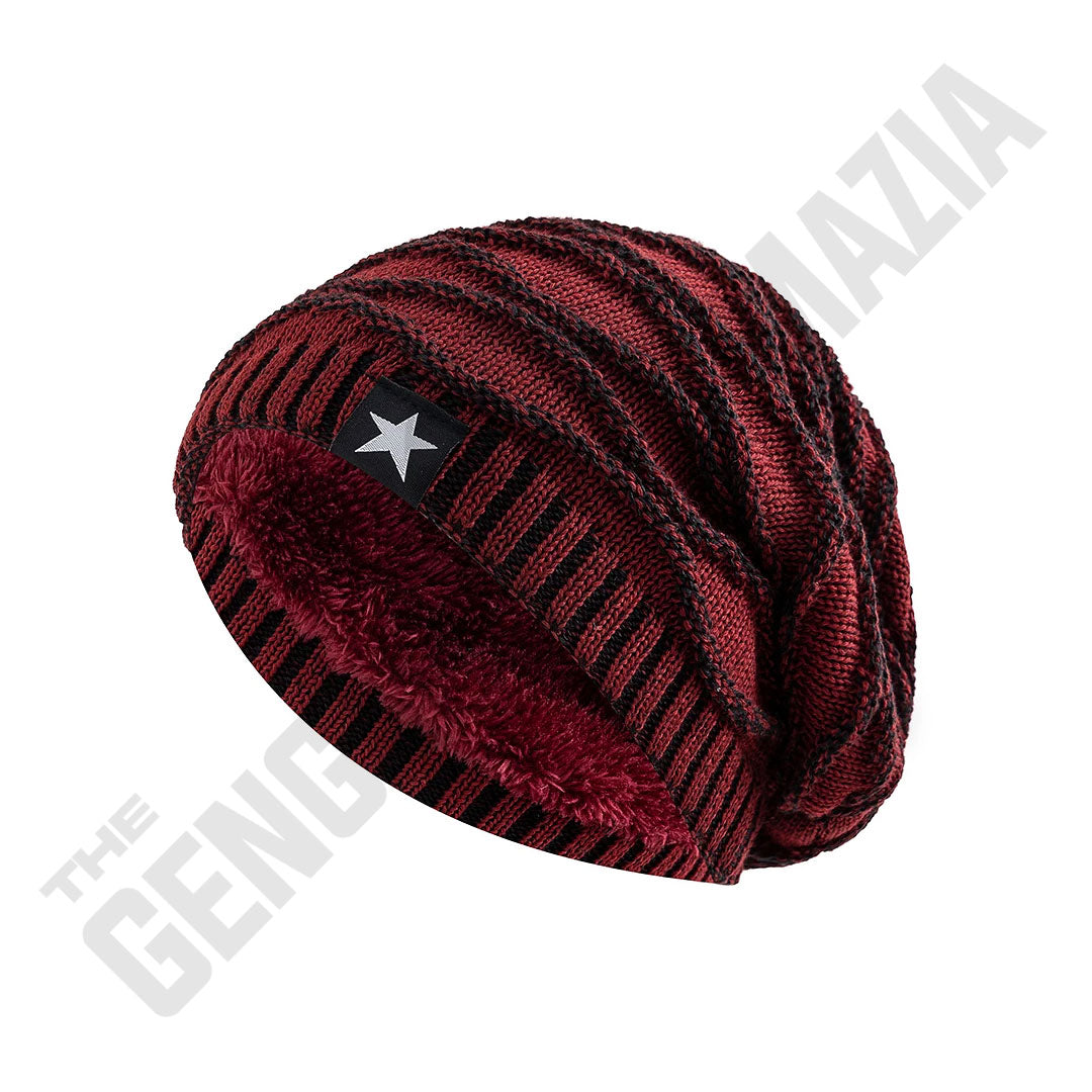Hip Hop Slouchy Fur Lined Beanie