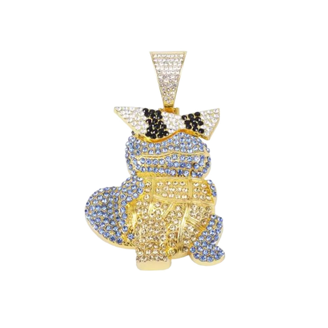 Squirtle The Pokemon Anime Iced Out Necklace