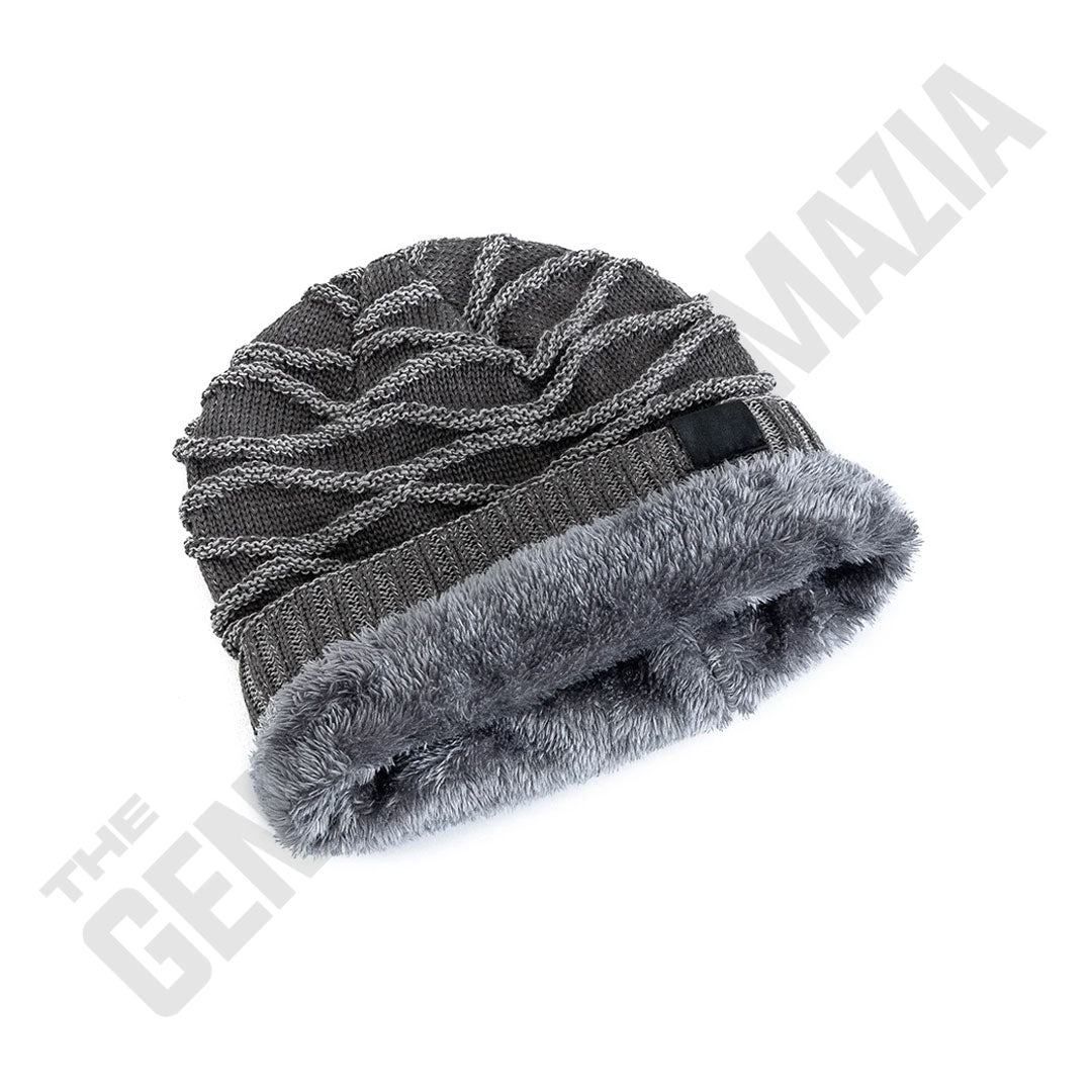 Hip Hop Slouchy Fur Lined Beanie