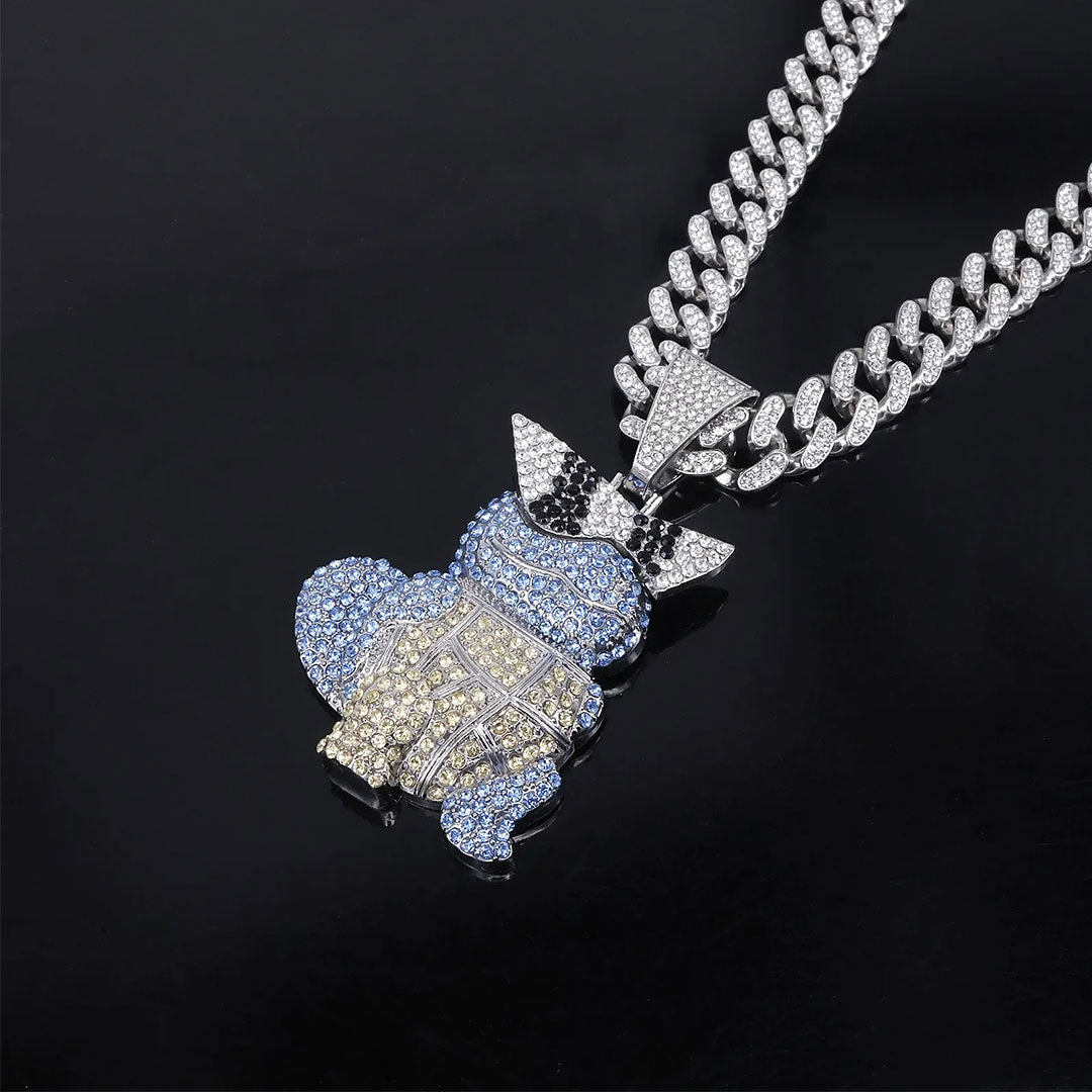 Squirtle The Pokemon Anime Iced Out Necklace