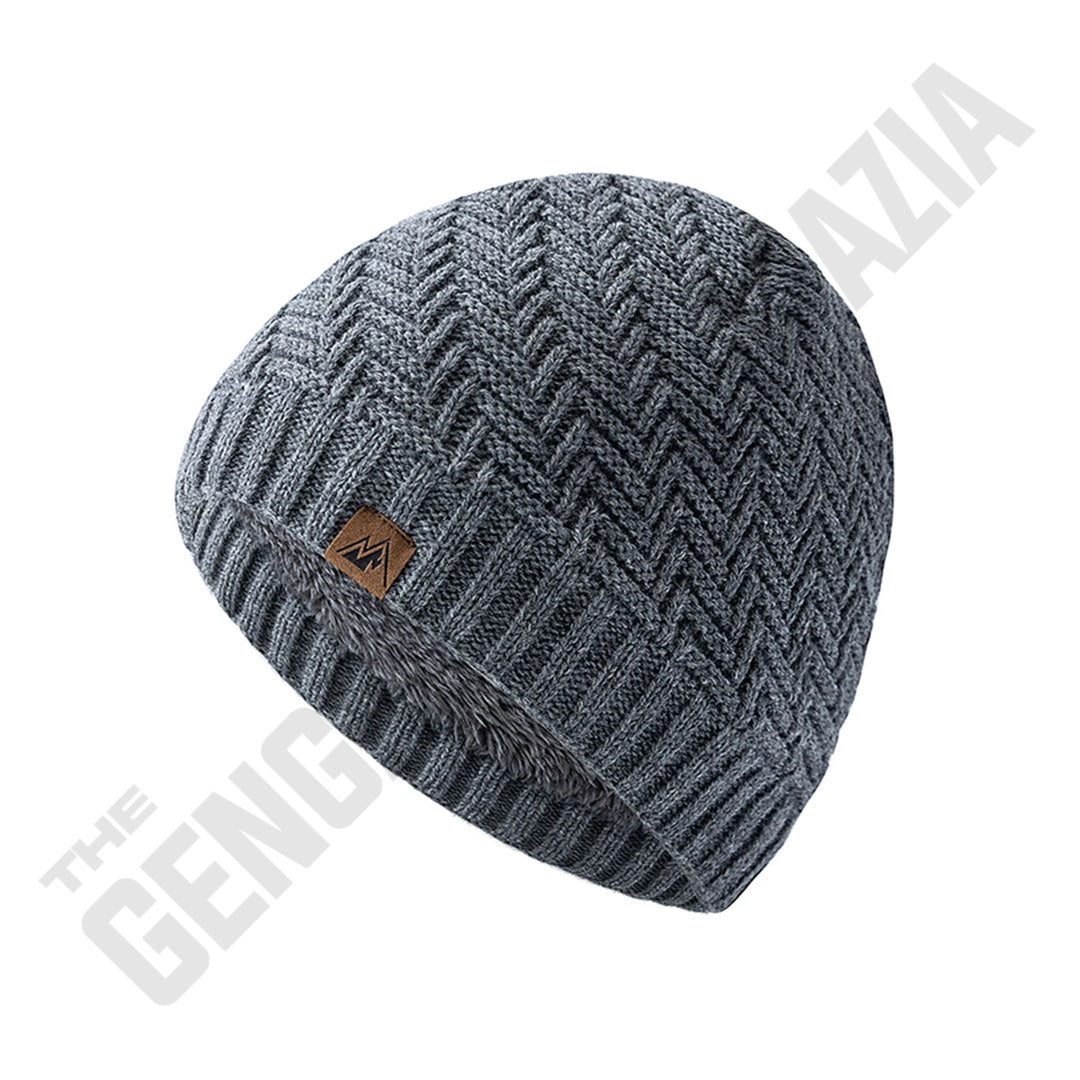 Newly Designer Textured Fur Lined Beanie