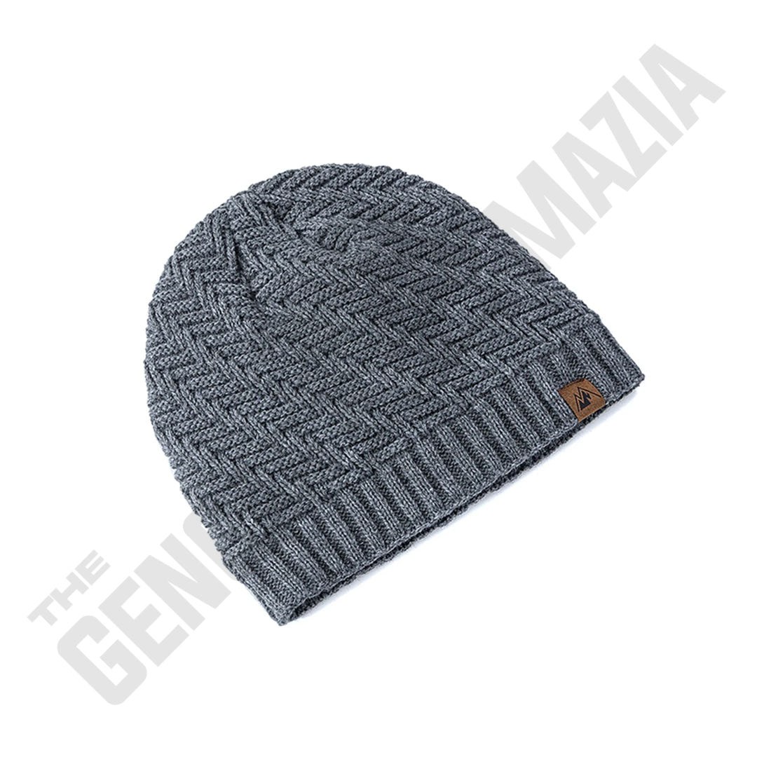 Newly Designer Textured Fur Lined Beanie