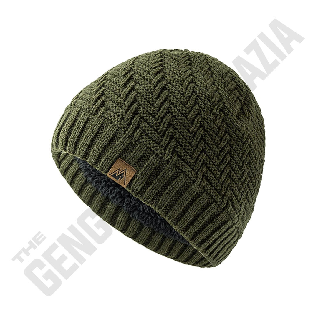 Newly Designer Textured Fur Lined Beanie