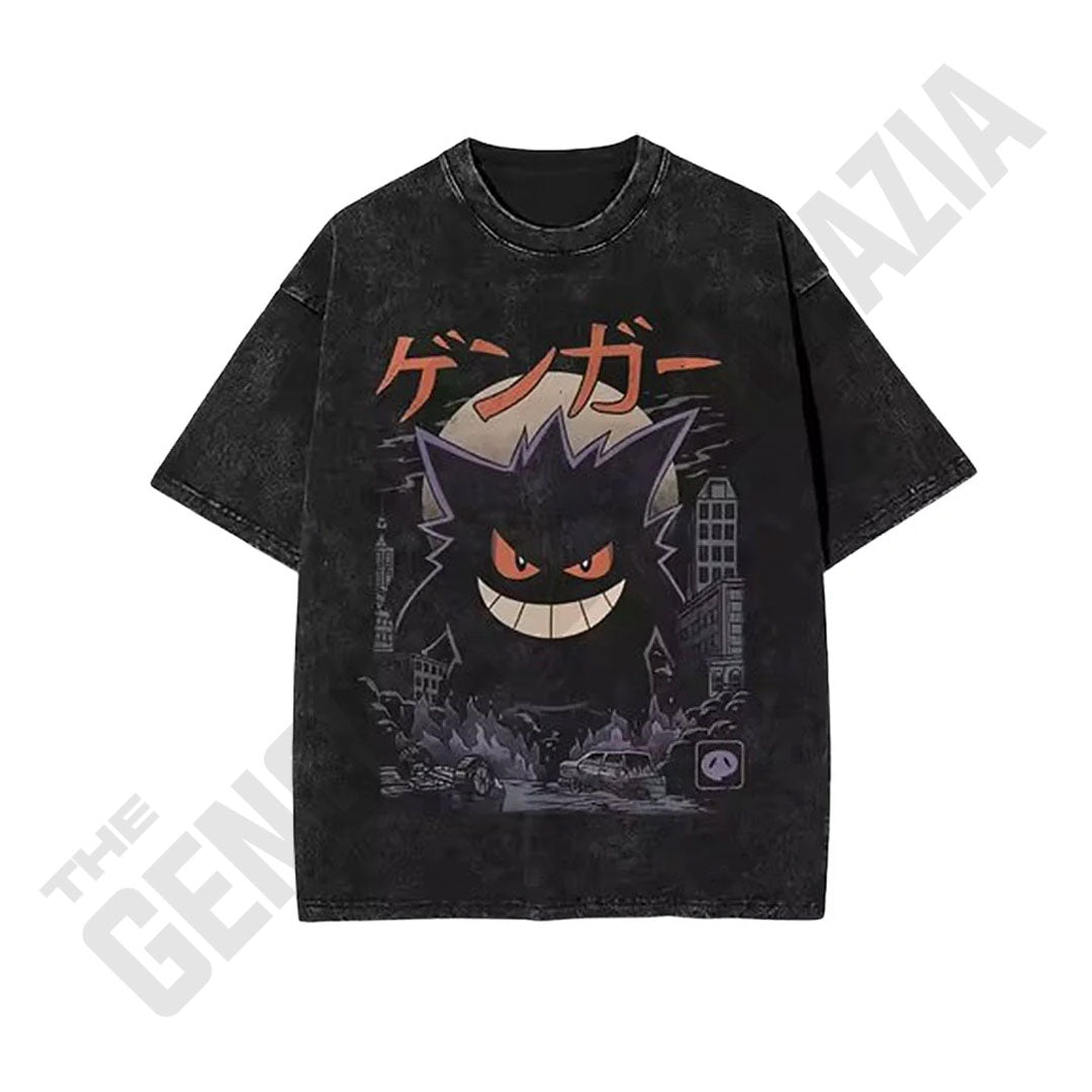 Ghostly Creative Fashion Gengar Printed T-Shirt
