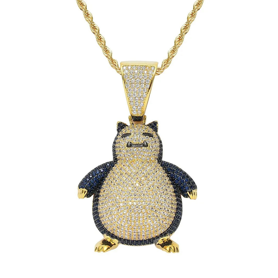 Snorlax Anime Character Pokemon Necklace