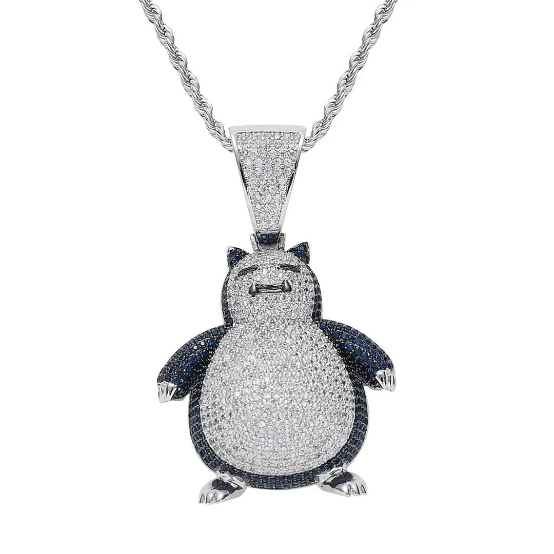 Snorlax Anime Character Pokemon Necklace