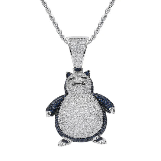 Snorlax Anime Character Pokemon Necklace