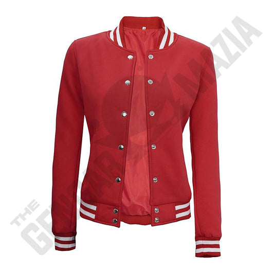 Women's Letterman Highschool Varsity Bomber Jacket