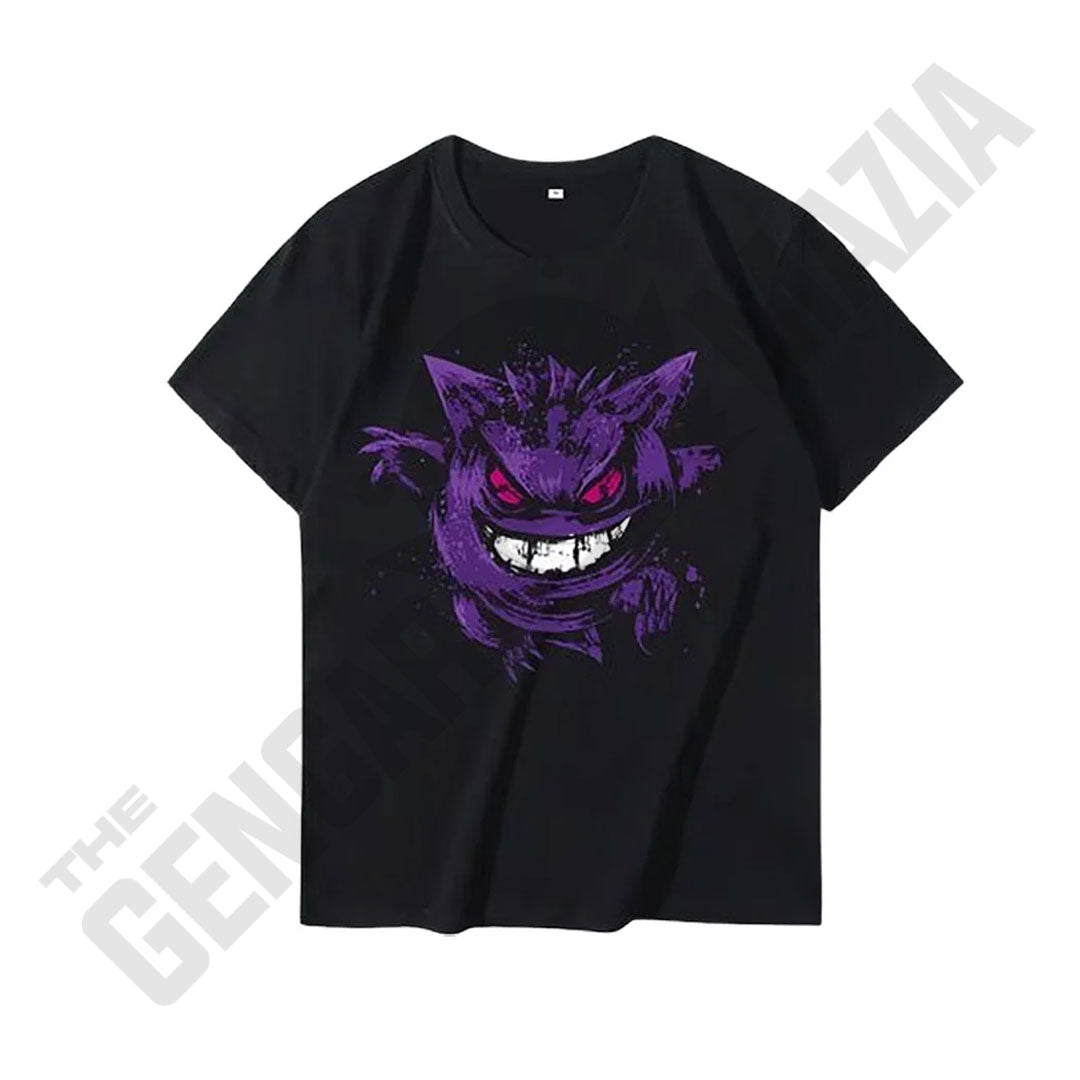 Hip Hop Gengar Anime Short Sleeve Printed T-Shirt