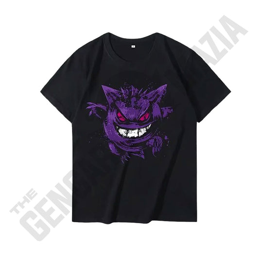 Hip Hop Gengar Anime Short Sleeve Printed T-Shirt