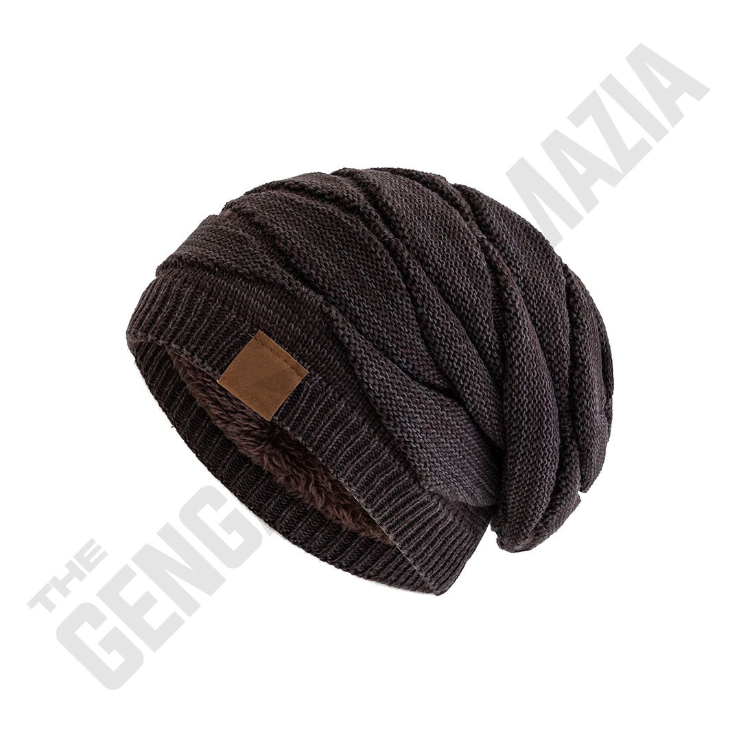 Slouchy Winter Hats Warm Fleece Lined Beanie
