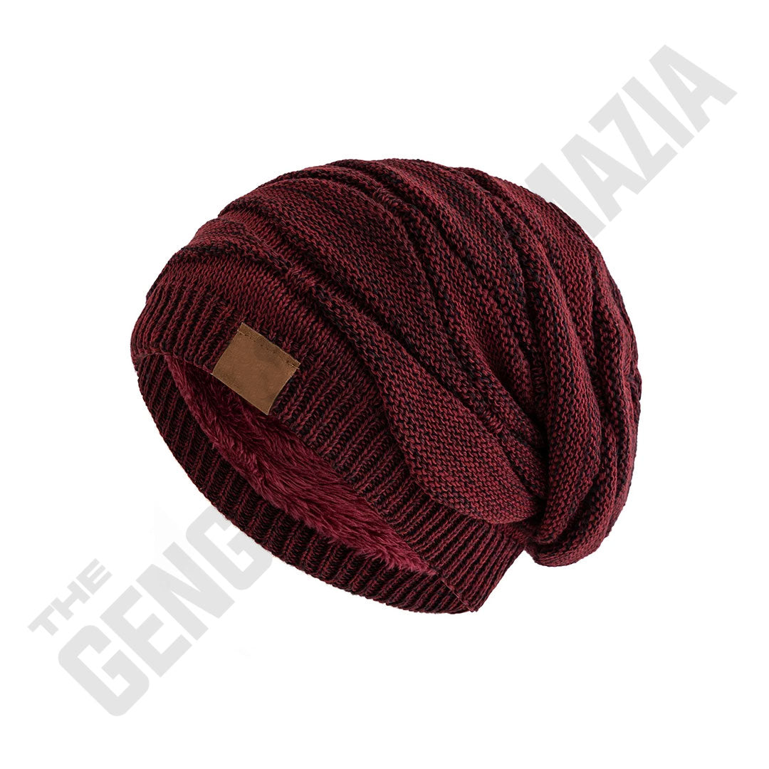 Slouchy Winter Hats Warm Fleece Lined Beanie