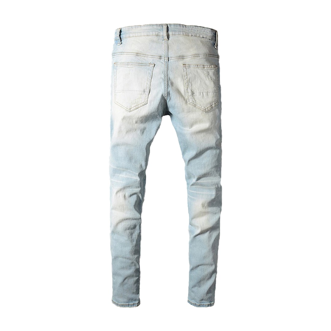 Men's Crystal Light Blue Stretch Denim Jeans
